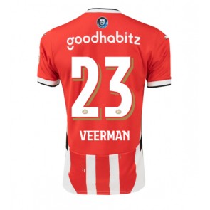 PSV Eindhoven Joey Veerman #23 Domaci Dres 2024-25 Kratak Rukavima